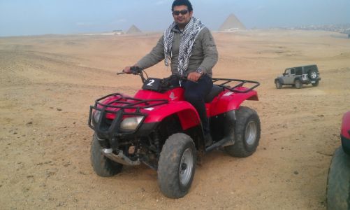 Quad- Bike At Giza Pyramids