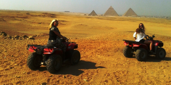 Quad Bike At Giza Pyramids